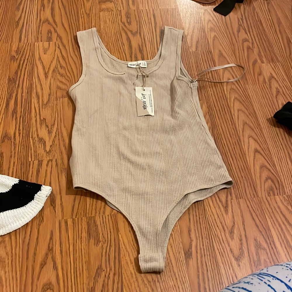 Beige Bodysuit